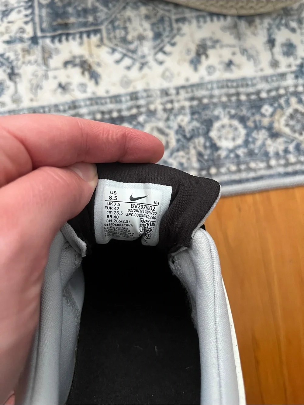 Nike Men’s Black, Gray and Red Skate Sneakers